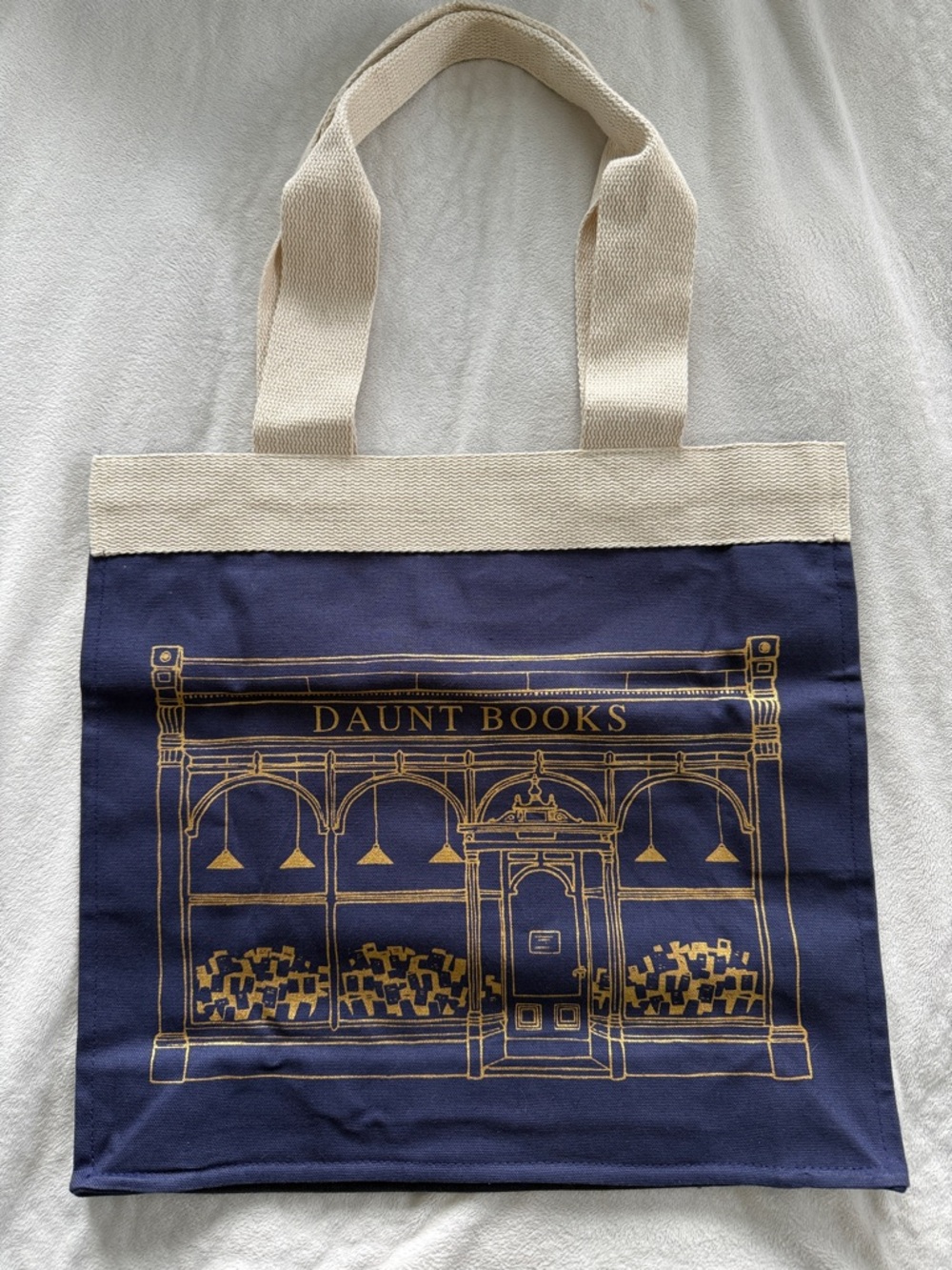 London Daunt Books Navy Tote Bag